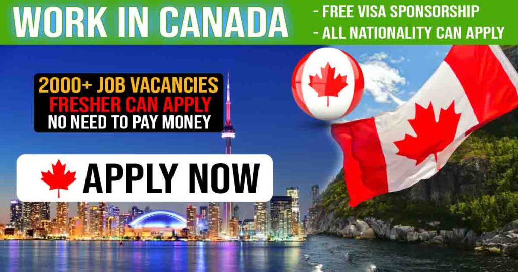 Read more about the article Unskilled Visa Sponsorship Jobs In Canada For Foreigners – No Education, No Experience Required